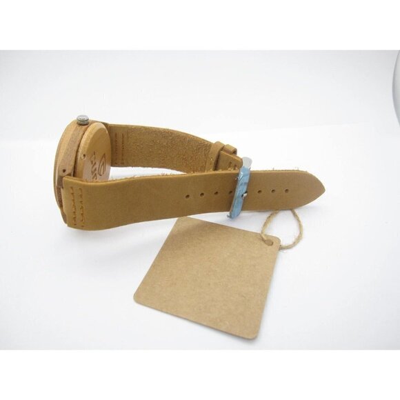 Men's Cucol Wooden Analog 47mm Dial Causal Round Watch (D931) - Picture 11 of 12